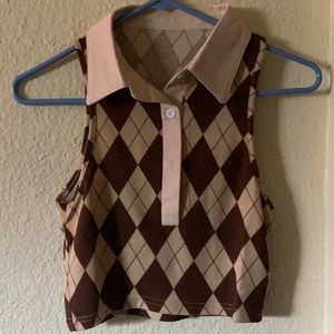 Brown and cream brown sweater!